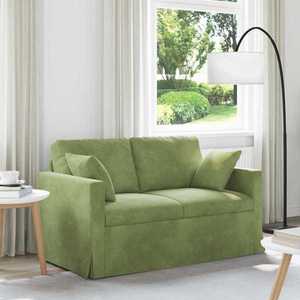 vidaXL Canapea Verde deschis 138 x 78 x 80 cm Catifea imagine