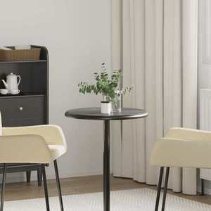 vidaXL Blat de masă, negru, Ø50x2, 5 cm, marmură imagine