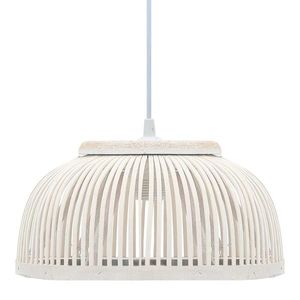 vidaXL Lampă suspendată, 34x14, 5 cm, bambus, 40 W, semicerc, E27 imagine