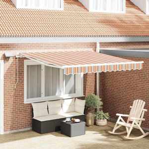 vidaXL Cortina Retractabilă Manual Multicolour 350 x 250 cm imagine