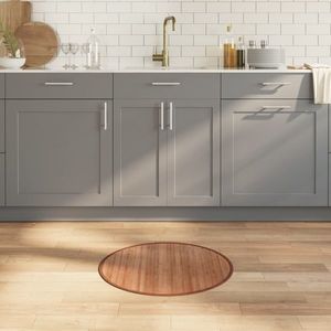 vidaXL Covor rotund, natural, 60 cm, bambus imagine