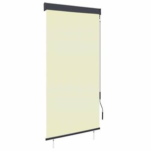 vidaXL Jaluzea tip rulou de exterior, crem, 100 x 250 cm imagine