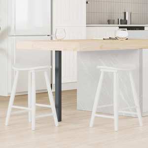 vidaXL Scaune de dining 2 pcs Alb 46 x 37 x 63 cm imagine