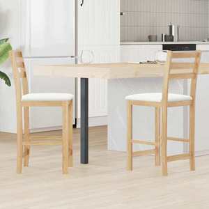 vidaXL Scaune de dining 2 pcs natural 40 x 47, 5 x 99, 5 cm imagine