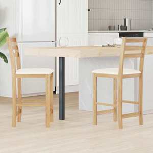 vidaXL Scaune de dining 2 pcs natural 40 x 47, 5 x 99, 5 cm imagine