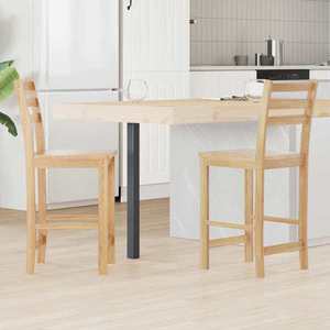 vidaXL Scaune de dining 2 pcs natural 40 x 47, 5 x 99, 5 cm imagine
