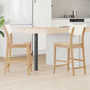 vidaXL Scaune de dining 2 pcs natural 48 x 49 x 95 cm imagine
