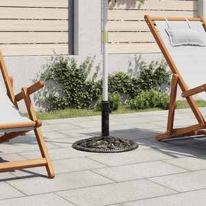 vidaXL Suport de umbrelă, bronz, 12 kg, fontă, 48 cm imagine