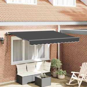 vidaXL Cortina Retractabilă Antracit 250 x 200 cm țesătură imagine