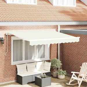 vidaXL Cortina Retractabilă Crem 250 x 200 cm țesătură imagine