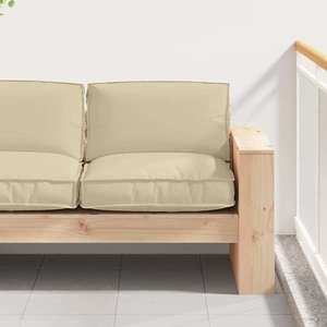 vidaXL Pernă Bej 80 x 80 x 12 cm Material Oxford imagine