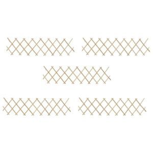 vidaXL Garduri din spalier, 5 buc., 180 x 30 cm, lemn de brad imagine