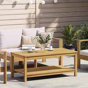 vidaXL Masă laterală Ulei Natural 110 x 55 x 45 cm imagine