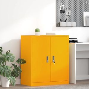 vidaXL Dulap de depozitare Galben muștar 80 x 40 x 90 cm Oțel imagine