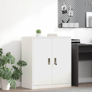 vidaXL Dulap de depozitare Alb 80 x 40 x 90 cm Oțel imagine