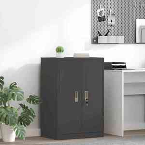 vidaXL Dulap de depozitare Negru 60 x 40 x 90 cm Oțel imagine