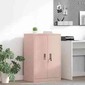 vidaXL Dulap de depozitare Roz 60 x 40 x 90 cm Oțel imagine