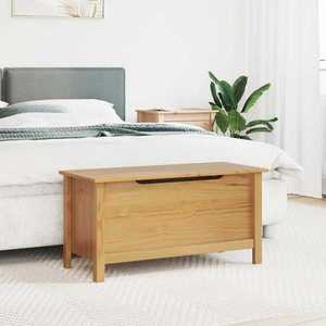 vidaXL Cutie de depozitare Hill Maro miere 90 x 40 x 45 cm imagine