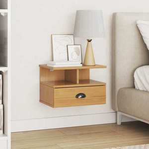 vidaXL Dulap de noapte cu sertar Hill Maro miere 40 x 31 x 27 cm imagine