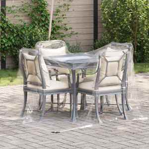 vidaXL Tarpolină Transparent 2 x 2 m PVC imagine