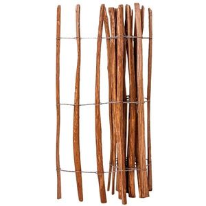 vidaXL Gard din șipci, 120 x 250 cm, lemn de alun imagine