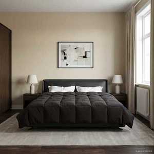 vidaXL Pilotă de vară Patos Antracit 220 x 260 cm Microfibră imagine