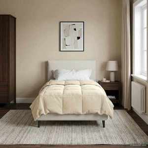 vidaXL Duvet complet pe tot parcursul anului Patos Crem 140 x 200 cm imagine