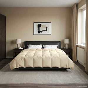 vidaXL Duvet complet pe tot parcursul anului Patos Crem 220 x 260 cm imagine