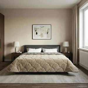 vidaXL Duvet complet pe tot parcursul anului Gri deschis 200 x 240 cm imagine