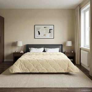 vidaXL Duvet complet pe tot parcursul anului Patos Crem 220 x 260 cm imagine