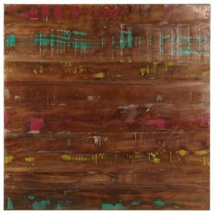 vidaXL Blat de masă pătrată, 80x80x1, 5 cm, lemn masiv reciclat imagine