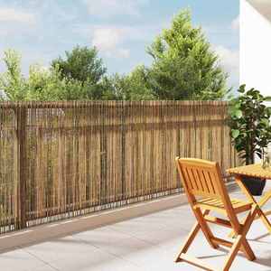 vidaXL Gard din bambus natural 400 x 125 cm Bambus imagine