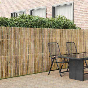 vidaXL Gard din bambus natural 400 x 150 cm Bambus imagine