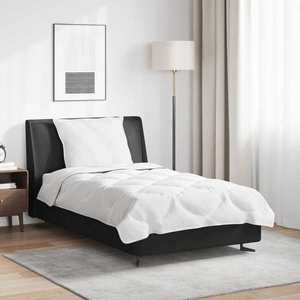 vidaXL Set de Pături cu pernă 2 pcs Alb Microfibră imagine