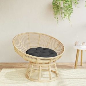 vidaXL Canapea Scaun Negru 60 cm Tesatura imagine