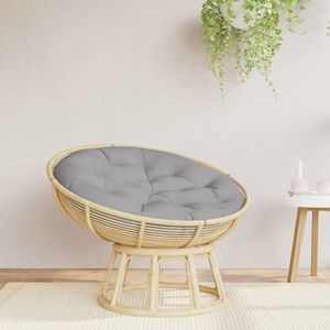 vidaXL Pernă rotundă gri, Ø 100 x11 cm, țesătură Oxford imagine