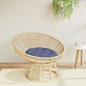 vidaXL Pernă rotundă, bleumarin, Ø 60 x11 cm, țesătură Oxford imagine