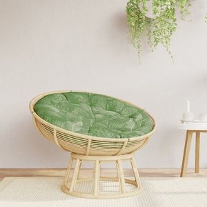 vidaXL Pernă rotundă, model frunze, Ø 100 x 11 cm, țesătură Oxford imagine