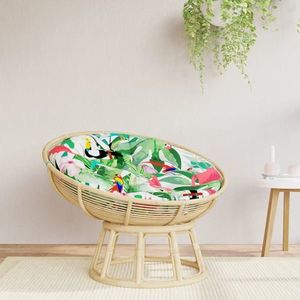 vidaXL Pernă rotundă multicolor, Ø 100 x11 cm, țesătură Oxford imagine