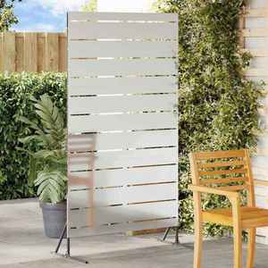 vidaXL Ecran de intimitate Gri 100 x 50 x 180 cm Oțel imagine