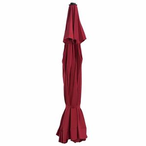 vidaXL Pânză de schimb umbrelă de soare de exterior, roșu bordo 515 cm imagine