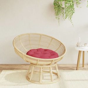 vidaXL Pernă rotundă, roșu vin, Ø 60 x11 cm, țesătură Oxford imagine