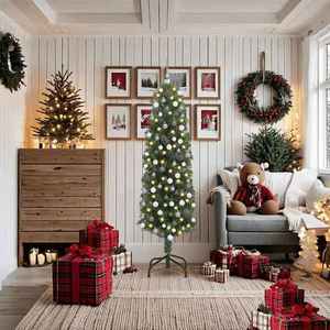 vidaXL Brad de Crăciun artificial Verde 180 cm PVC și oțel și plastic imagine