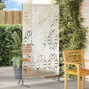 vidaXL Ecran de intimitate Gri 100 x 50 x 180 cm Oțel imagine