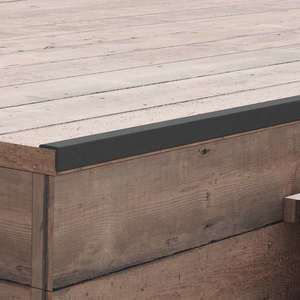 vidaXL Margini cornier pentru terasă WPC, 5 buc, 170 cm, negru imagine