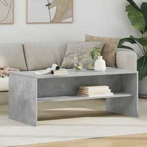 vidaXL Masă de cafea Gri din beton 100 x 50 x 40 cm Lemn compozit imagine