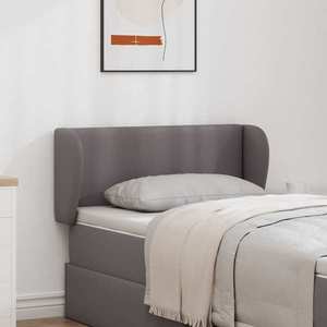 vidaXL Ureche pentru Tăblie Gri Scurt 40 x 23 x 6 cm PVC imagine