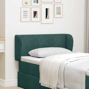 vidaXL Ureche pentru Tăblie Verde 40 x 23 x 6 cm Catifea imagine