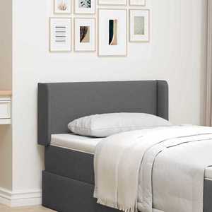 vidaXL Ureche pentru Tăblie Gri Scurt 40, 5 x 40, 5 x 4 cm țesătură imagine