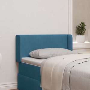 vidaXL Ureche pentru Tăblie albastru 40, 5 x 40, 5 x 4 cm Catifea imagine